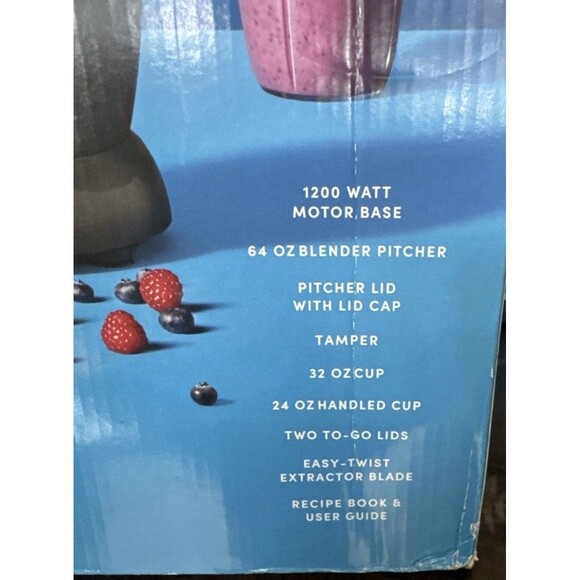 New NutriBullet 1200 Watt Blender Combo with Single Serve Cups NBF50500 Gray - Picture 12 of 16